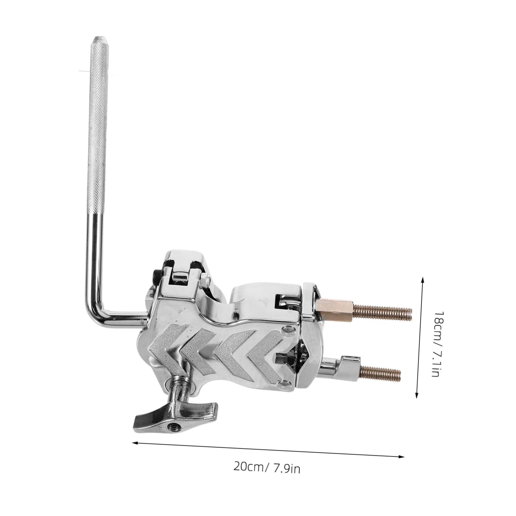 FUNOMOCYA Drum Clamp Cowbell Metal Holder Sturdy Drum Mounting Bracket for Live Performances