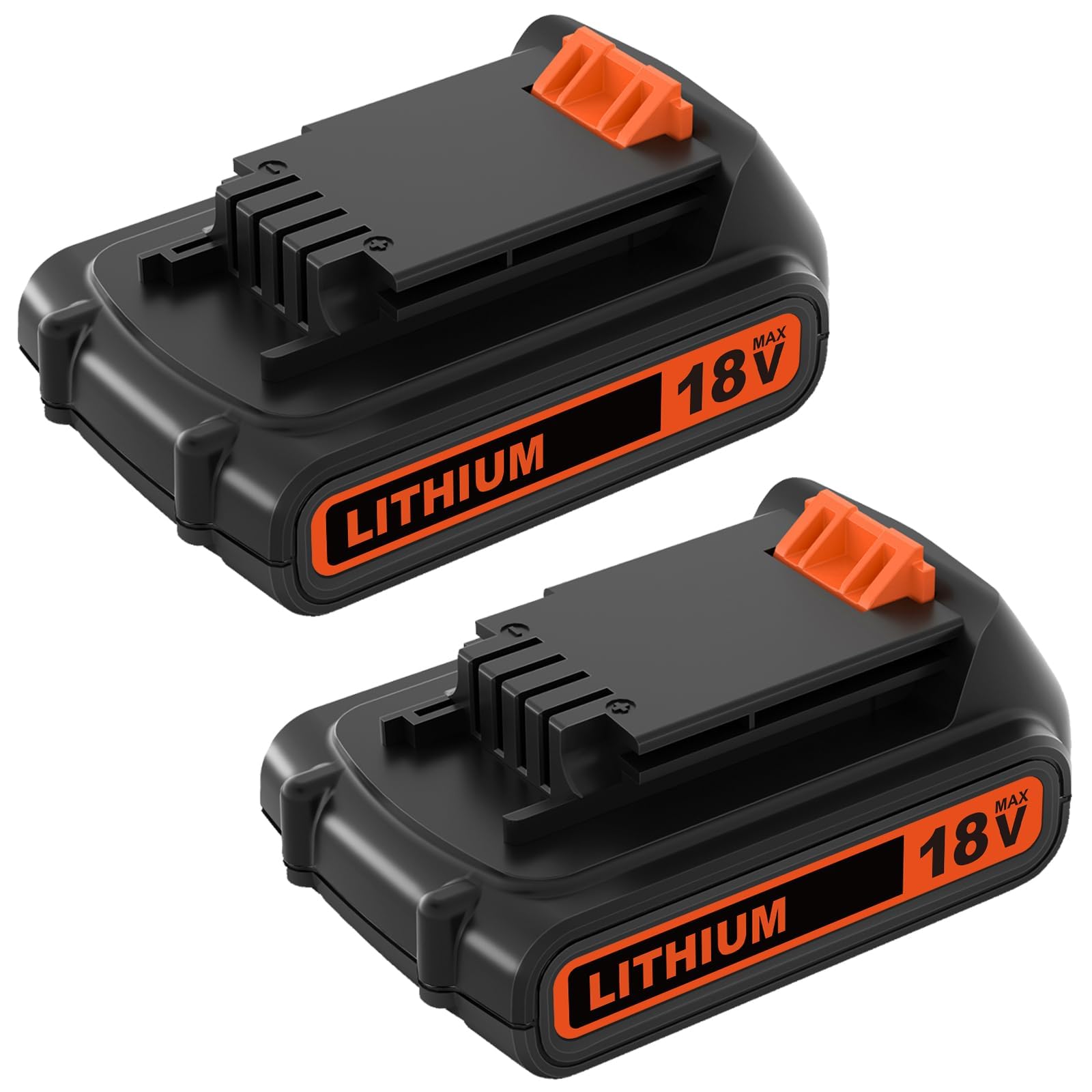 2X 3000mAh Exemoro Batteria di Ricambio per Black Decker Batteria 18V 3.0Ah BL2018 LBXR20 LBXR2020-OPE LB20 LBX20 BL2018-XJ 194309-1 194204-5 196399-0 196673-6 LXT-400 (red)