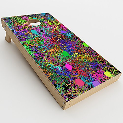 Skin Decal Vinyl Wrap for Cornhole Game Board Bag Toss/Paint Splatter