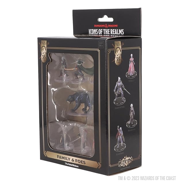 Foto 4 de 8 de WizKids D&D The Legend of Drizzt 35th Anniversary Miniaturas prepintadas Family & Foes Boxed Set