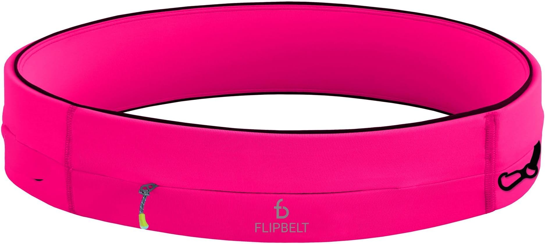 FlipBelt Zipper Running Belt, Waist Pack for Fitness and Running Fanny Pack for Women Men Phone Keys Money US Company