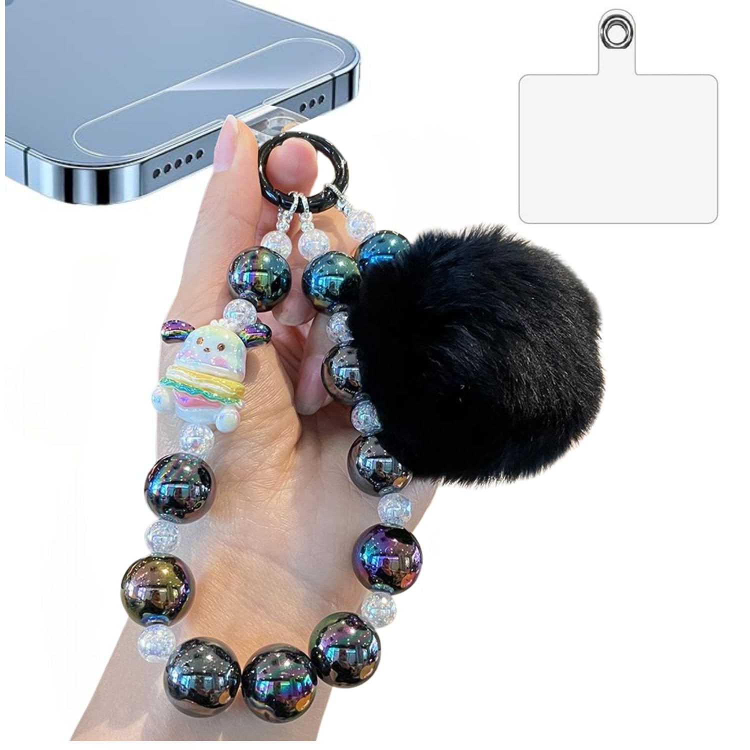 See full amazon price history chart for HOFASON Pompom Lanyards for Women Universal Phone Pearl Lanyard Keychain Mobile Chain Beads with Charms, Phone Pendant Wrist Strap Compatible with Most Cell Phones Mobile Case Purse Key (BLACK) HOFASON Pompom Lanyards for Women Universal Phone Pearl Lanyard Keychain Mobile Chain Beads with Charms, Phone Pendant Wrist Strap Compatible with Most Cell Phones Mobile Case Purse Key (BLACK) (B0D6N5YTWR) Amazon Price History, Amazon Price Tracker