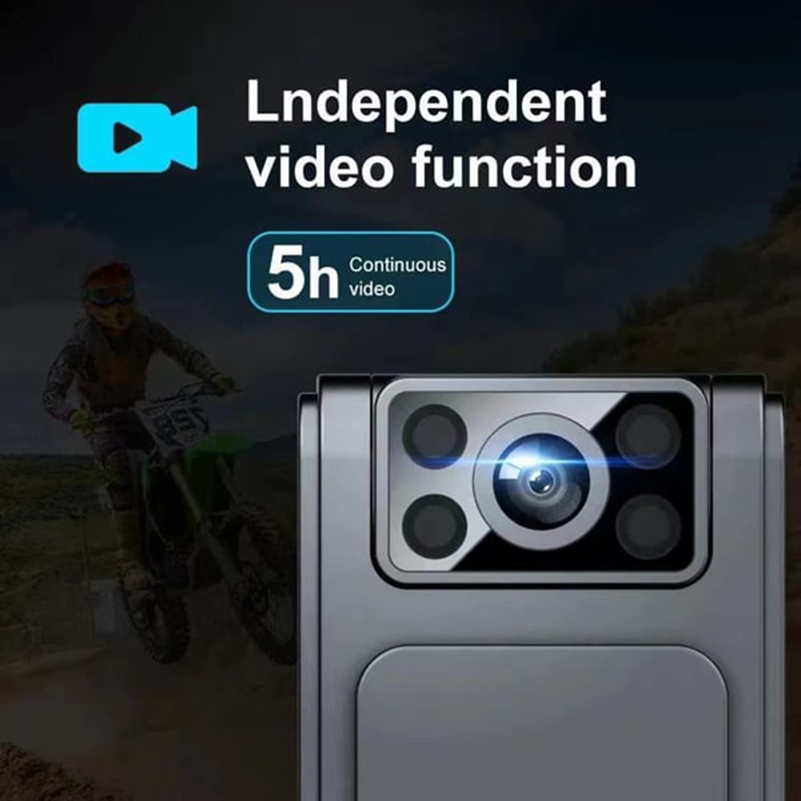 Mini kamera do ciała, HD 1080p, przenośna minikamera z redukcją szumów, obracany o 180 stopni obiektyw, rejestrator video z klipem wstecznym do nagrywania filmów audio (wersja WiFi, 2 szt.)