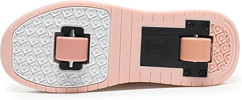 Vista 7 de Wooowyet - Zapatos con ruedas recargables para patinar para niños, unisex, con luces LED, moda