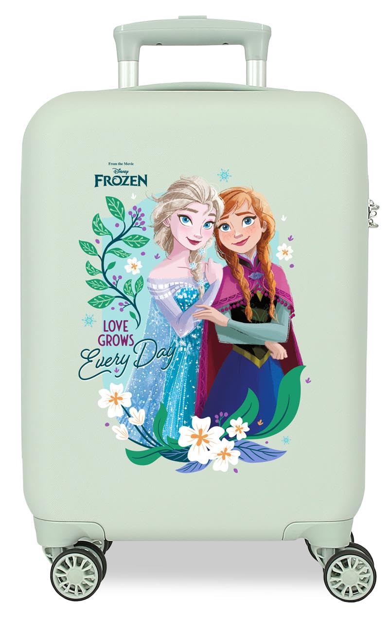 Joumma Disney Frozen Ice Dreams Walizka kabinowa miętowa 33 x 50 x 20 cm twarda ABS boczne zapięcie szyfrowe 28 l 2,2 kg 4 koła podwójny bagaż podręczny