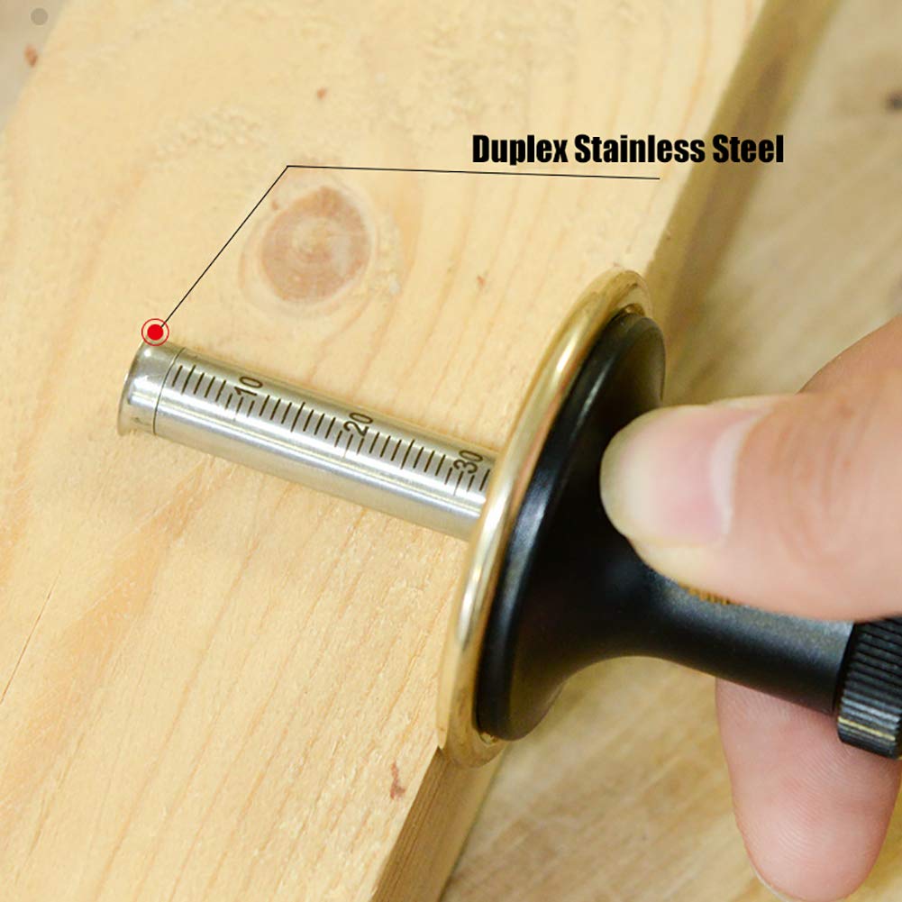Marcador de cola de milano de doble eje para carpintería con equipo automático de dibujo de líneas y regla de trazado, herramienta de marcado de madera