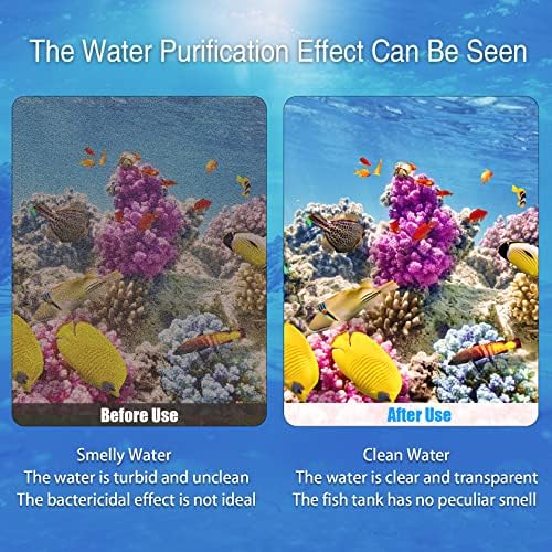 BLBAISH 6/12 Pack Fish Tank Filter Cartridges for Marina Slim Filters S10/S15/S20 - Quadruple Filtration - Replacement Filter Cartridges for Marina Slim Filters - 3