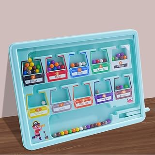 Magnetic Colour and Number Maze, Sorting Toys Montessori for 3+ Year Old, Fine Motor Skills Toys, Counting Maths Toy with Wooden Board, Color Matching Gifts for Girls Boys Toddler Activities