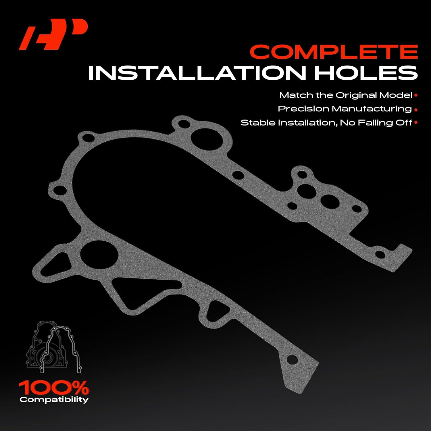 A-Premium Engine Timing Cover Gasket Set Compatible with Jeep JK Series Wrangler 2009-2011 & Dodge Grand Caravan 2009-2010 & Chrysler Town & Country 2009-2010 & Volkswagen Routan 2009-2010