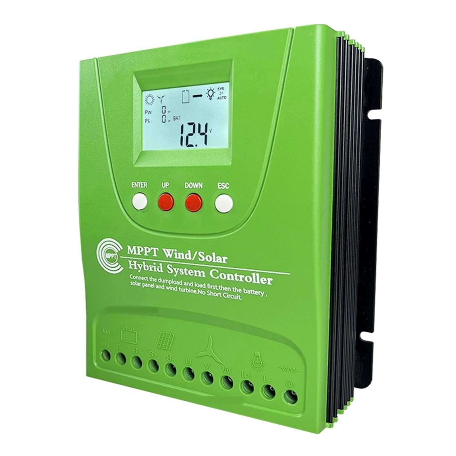 1000W 2000W 2800W MPPT Hybrydowy Wiatrowy Wzmacniacz Ładowania Słonecznego Kontroler WIFI Dla 12V 24V 48V Lifepo4 Akumulator Litowo-ołowiowy(With Bluetooth,12V 24V,1KW)