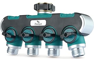 4 Way Garden Hose Splitter, 4 Way Hose Connector, Spigot Splitter