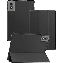 Case for VekfulPC T50 10.36 Inch Tablet, Trifold Stand PU Leather Protective Cover - Ultra Thin Shockproof Dustproof Lightweight - Black