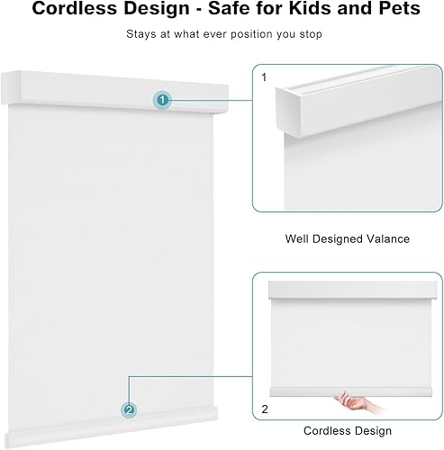 Miniatura 5 de Changshade Persianas enrollables solares inalámbricas para ventanas, persianas enrollables personalizadas con 5 % de apertura, filtro de luz con