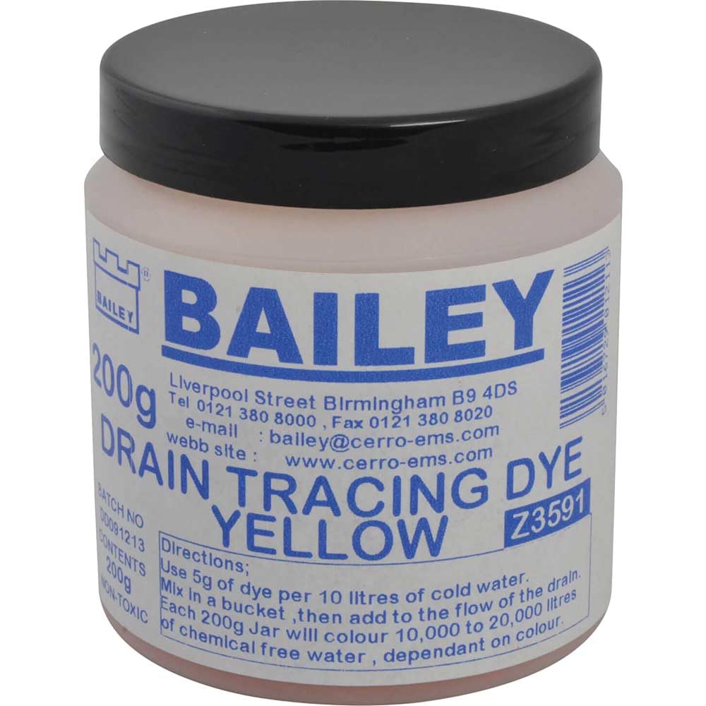 3591 Drain Tracing Dye - Yellow