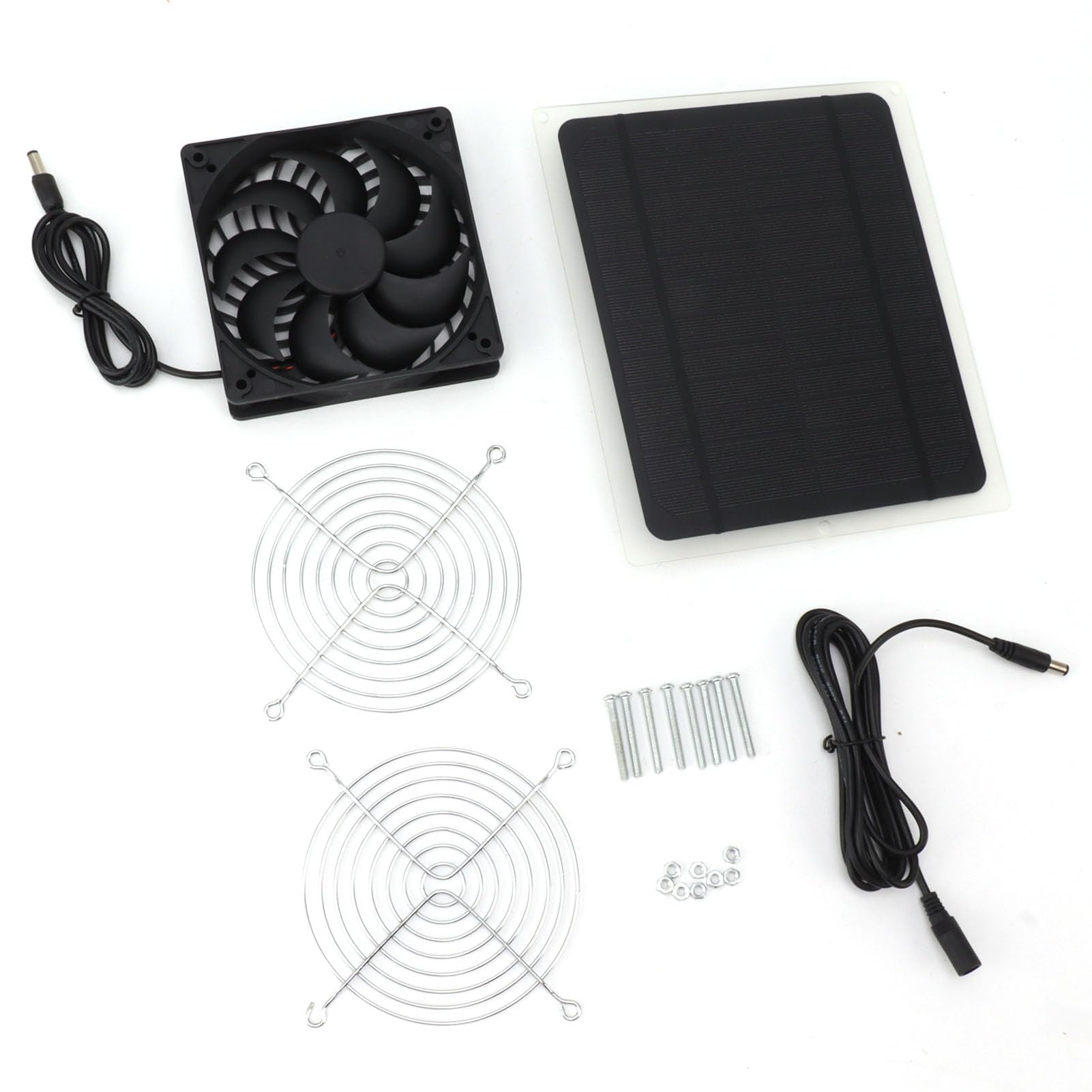 Dachboden-Abluftventilator, Solarpanel-Ventilator-Set, 10 W, Wetterfester, Solarbetriebener Ventilator Für Die Belüftung in Kleinen Hühnerställen, Gewächshäusern, Schuppen, Effiziente Kühllösung