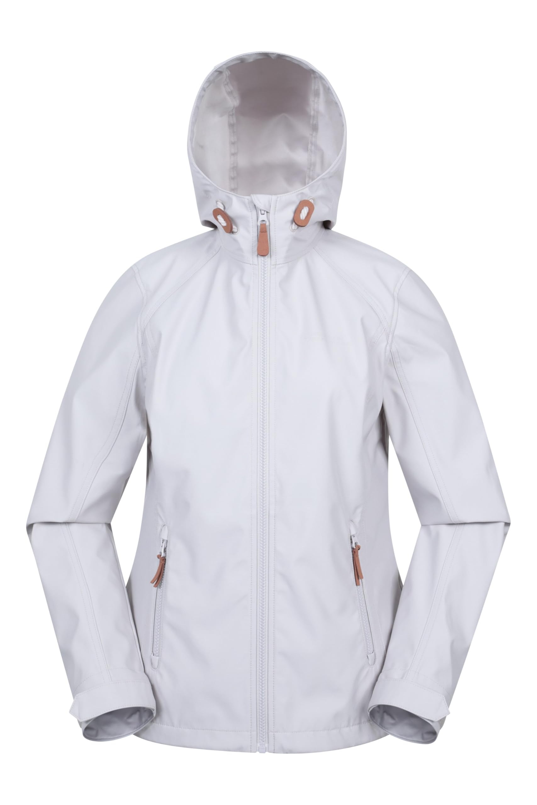 Mountain Warehouse Iona Womens Water Resistant Softshell Jacket - Breathable, Lightweight - For Spring Summer Beige 8