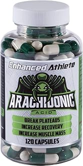 Enhanced Athlete - Arachidonic Acid Supplement - Muscle and Strength Supplement for Increased Muscle Mass & Improved Recovery for Men & Women (120 Capsules)