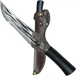 Faca Dragão De Churrasco Lâmina Com Aço Premium