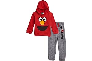 Elmo Hoodie and Pants Outfit Set for 1 Year Olds