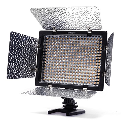 Yongnuo YN300-II Profi 300 LED-Videoleuchte Kamera Panel mit 4 Filter (3200k-5500K einstellbar) – Bild 3
