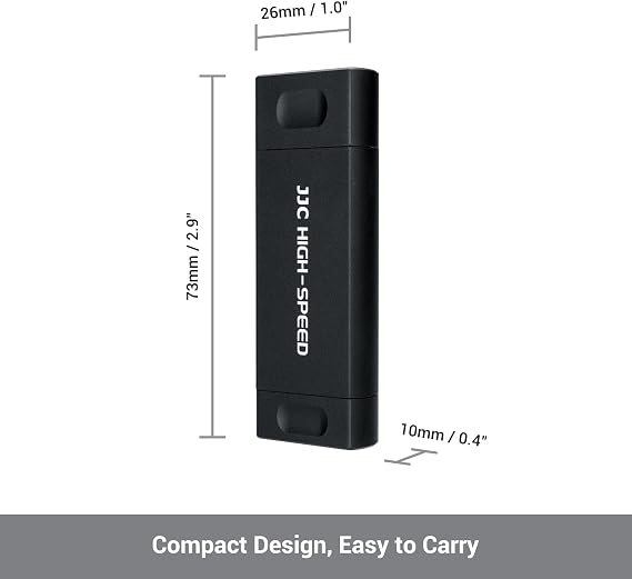 JJC USB-C 3.0 Card Reader Adapter for Huawei NM Nano Memory SD MicroSD Card
