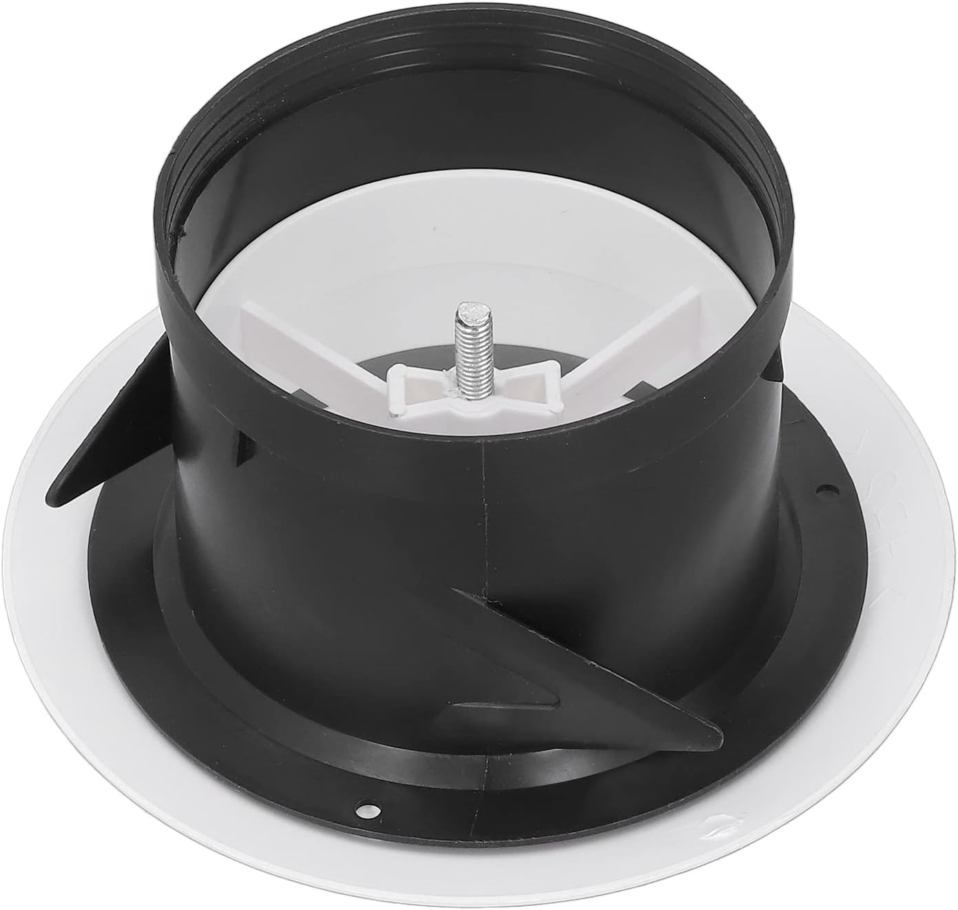Hyuduo Round Ceiling Vent,Adjustable Air Vent ABS Wall Mounted Flexible Space Saving Round Soffit Air Vent, for Bathroom Library Office(6in)