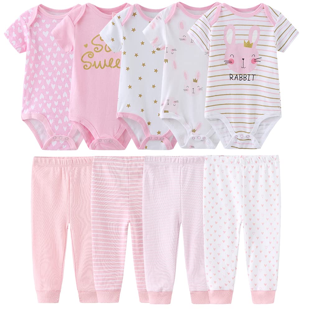 MAMIMAKA Body per bambini pantaloni per bambini vestiti per bambini body a maniche corte tutine per neonati e ragazze