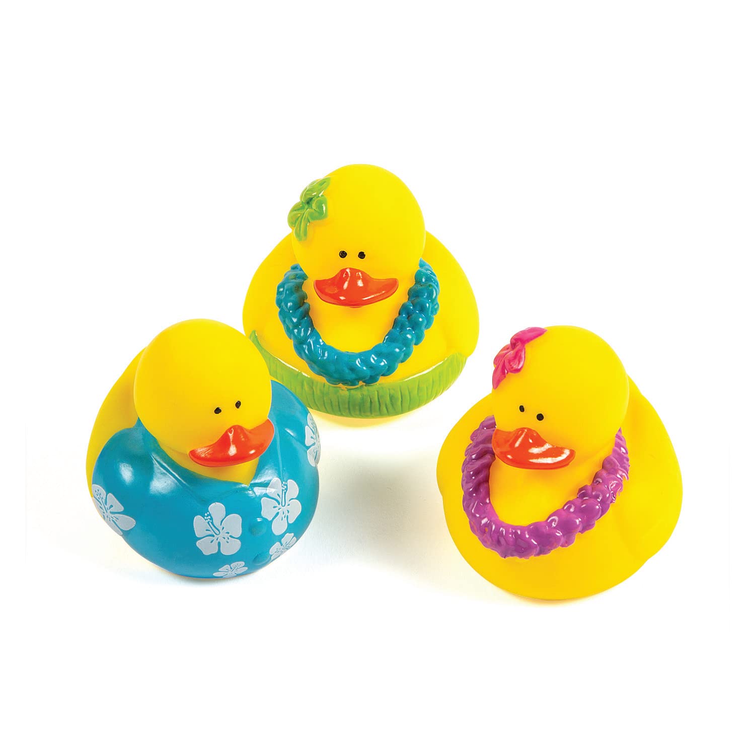 Gummienten Als Surfer – 4 Stück, Hawaii-Deko, Spritzenten, Ca. 5,5 Cm Hoch, Für Partys