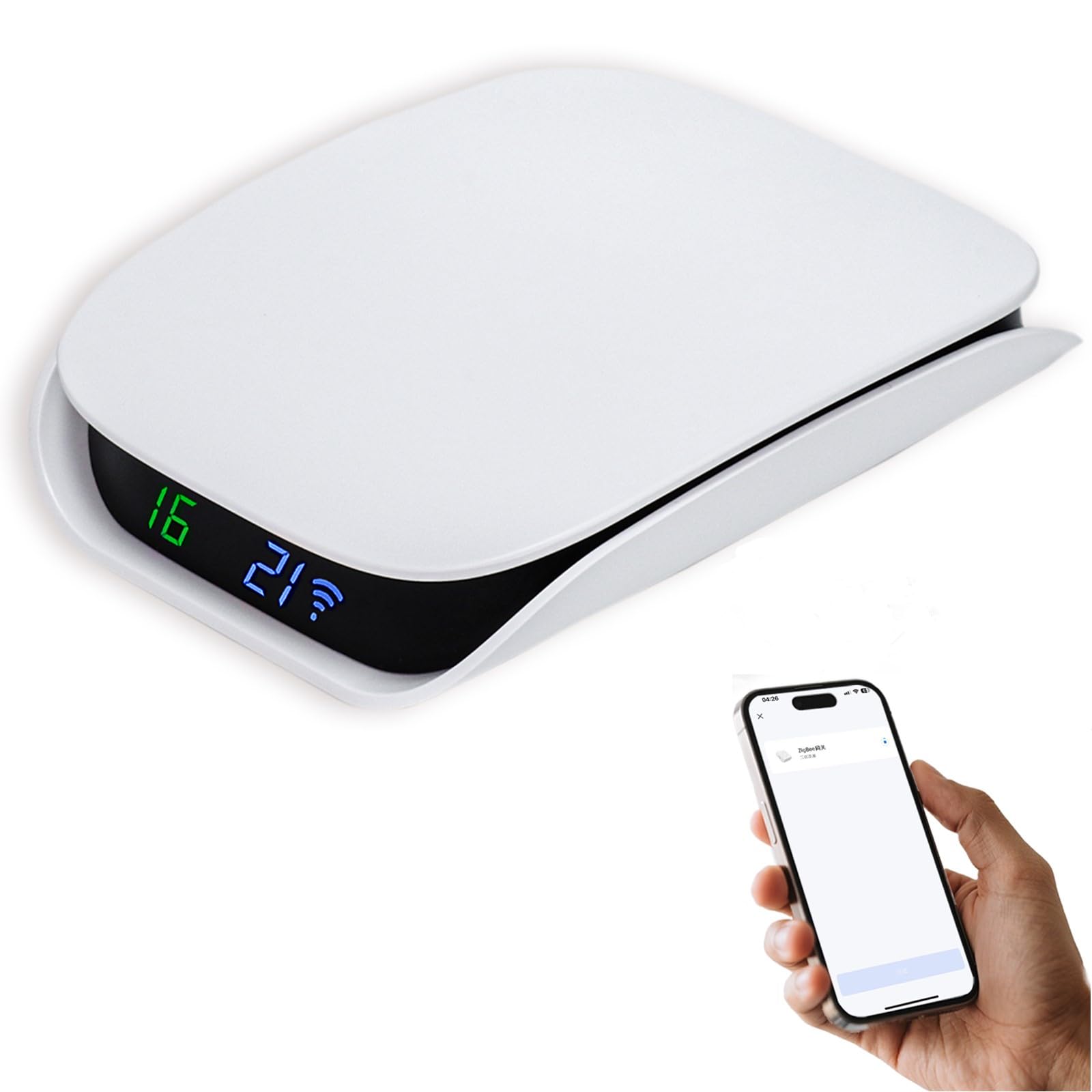 Tuya Zigbee Gateway Hub [Quantité d'appareils en ligne affichés]Intelligent Bluetooth ZigBee Gateway Bridge pour Domotique Pont Passerelle Contrôleur Compatible avec Alexa,Google Home,Smart Life
