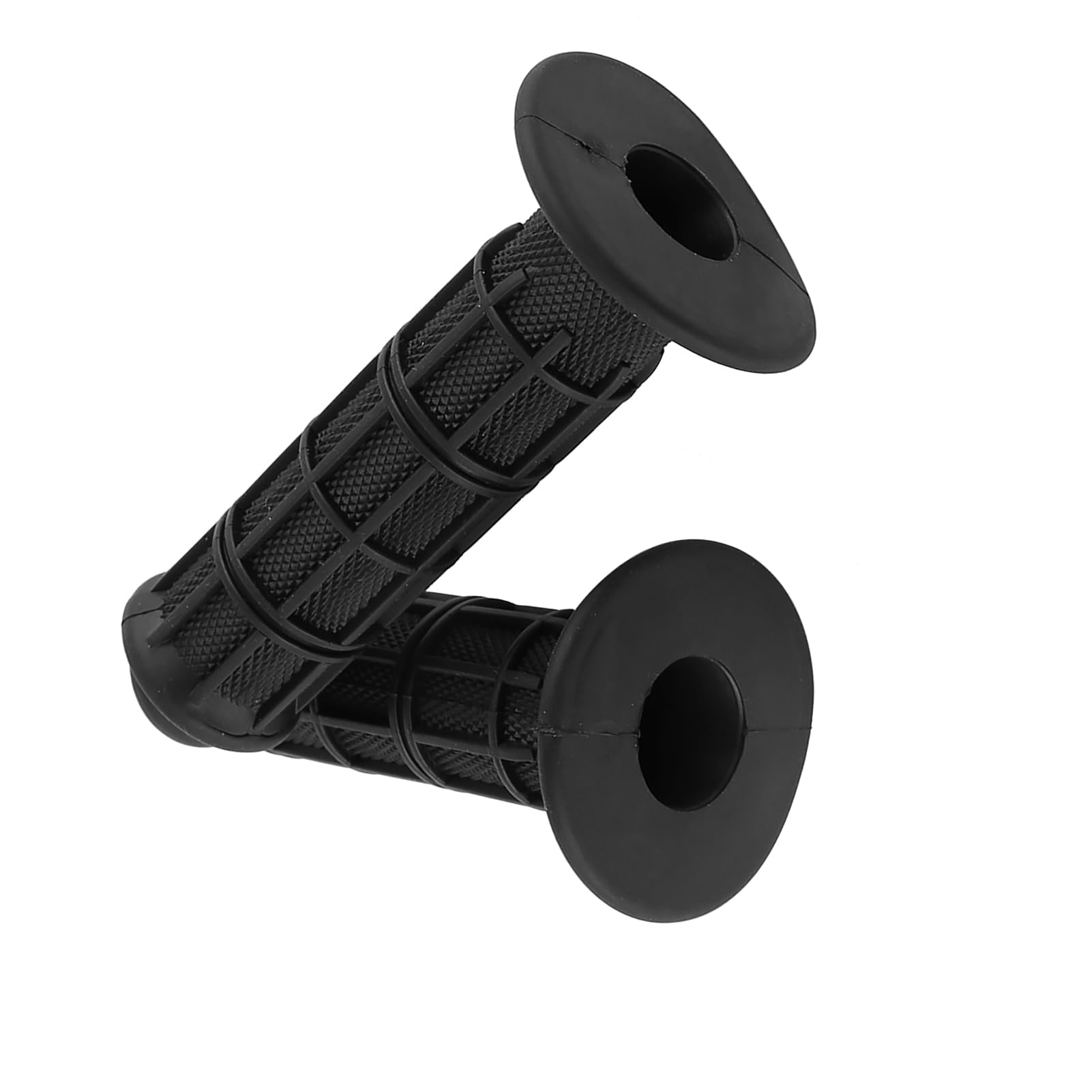 Puños de manillar de motocicleta, 22 mm 7/8 "Puños de mano de motocicleta antideslizantes universales Puños de manillar de motocicleta de goma, 1 par