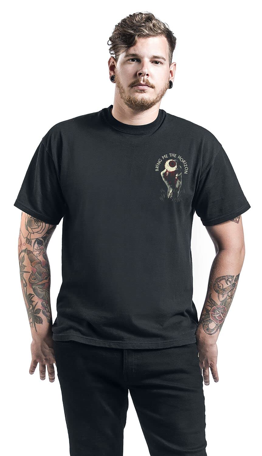 Bring Me The Horizon Men's Smoking Dinosaur BMTH T-Shirt Black