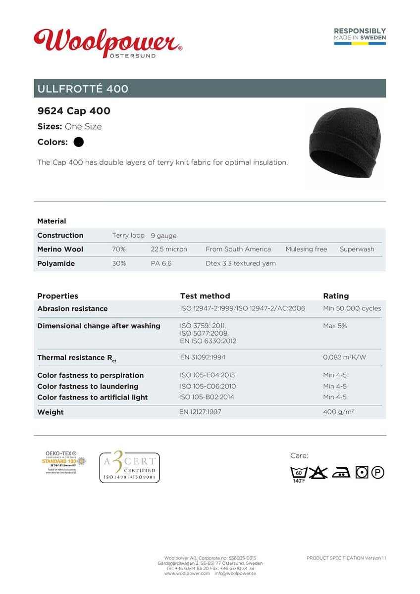 Woolpower Cap 400