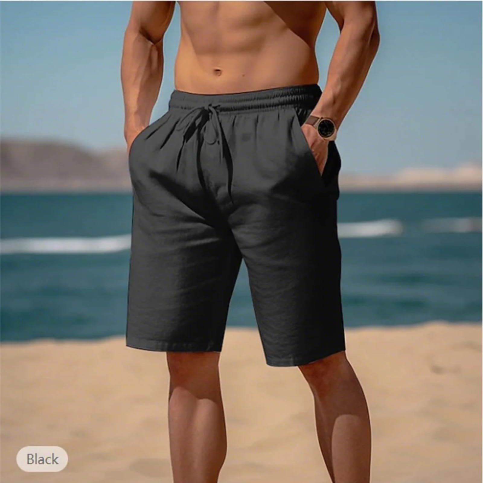 Bermuda Homme Long Transbronzant Fantaisie Sport Été Vente en Ligne Ficelle Short De Plage Imprimé Calecon Bain Sexy Boxer Maillot De Bain Homme Grande Taille
