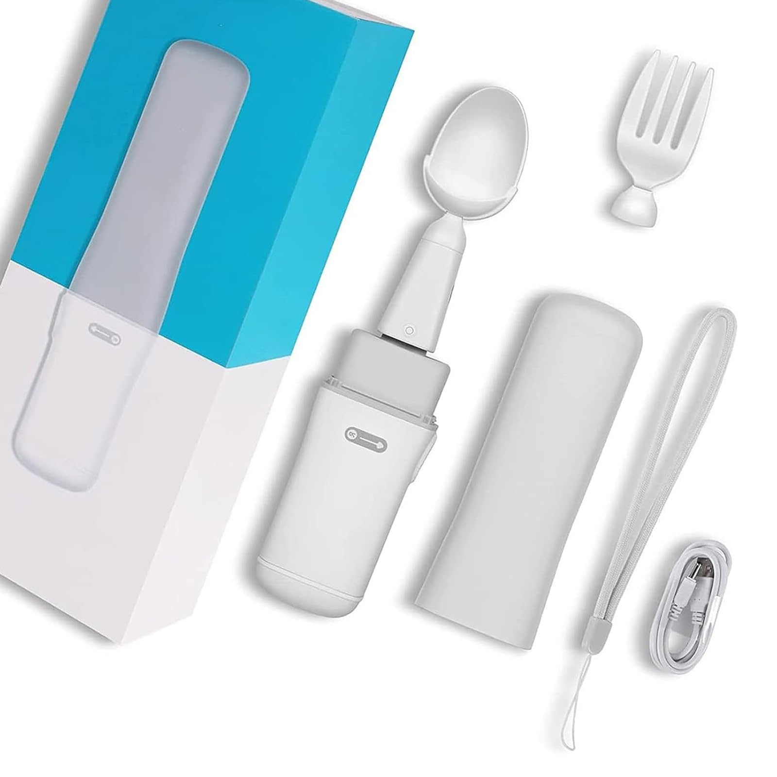 Cuchara De Arroz,Cubiertos Antiartritis,Utensilios Adaptables,Cuchara Inteligente Antivibración,Tenedor Fijos con Autoestabilización,Personas Discapacitadas Padecen Alguna Enfermedad