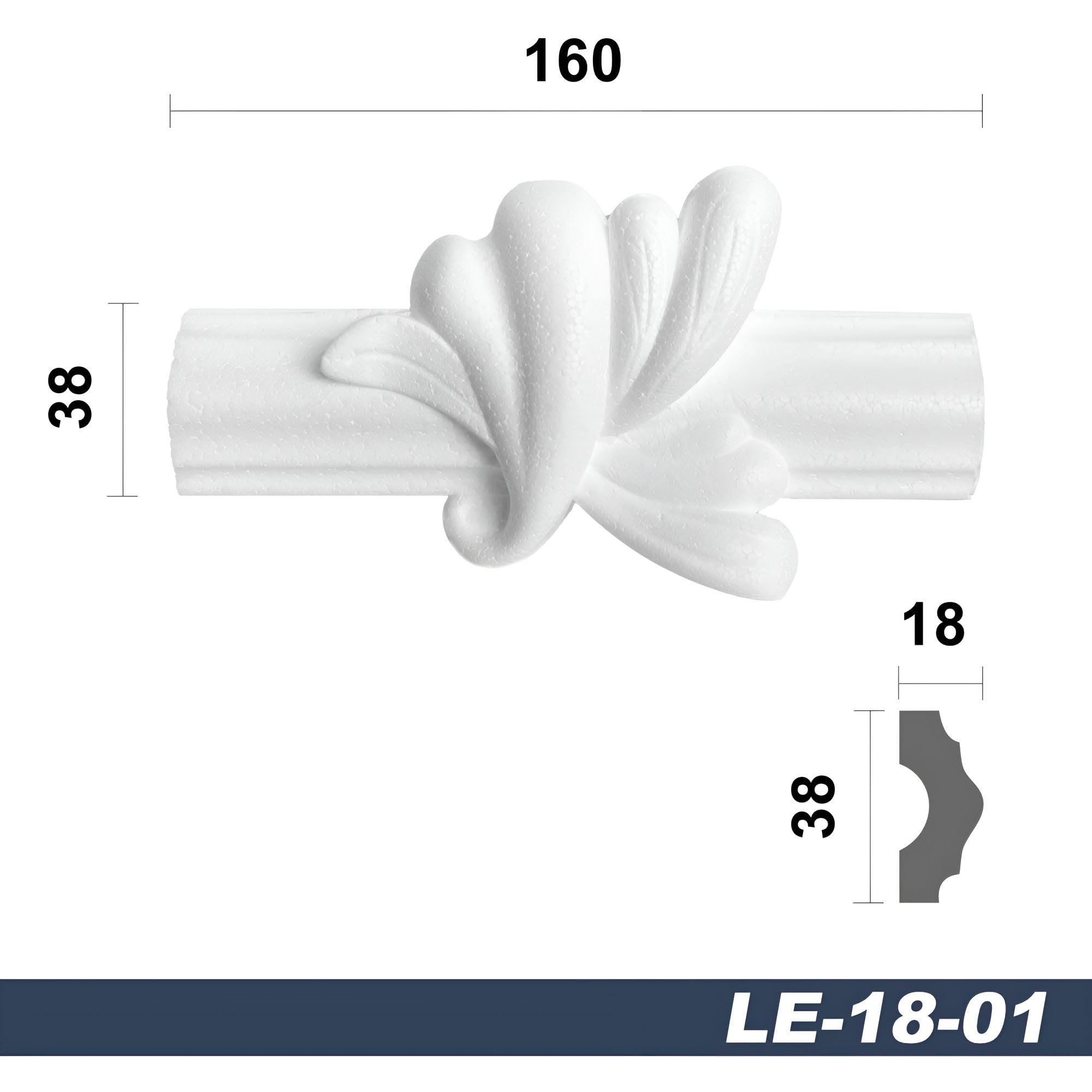 Decorazioni Murali In Polistirolo - Listelli Decorativi 2 Metri | Fai-Da-Te Per Pareti - Foto 7