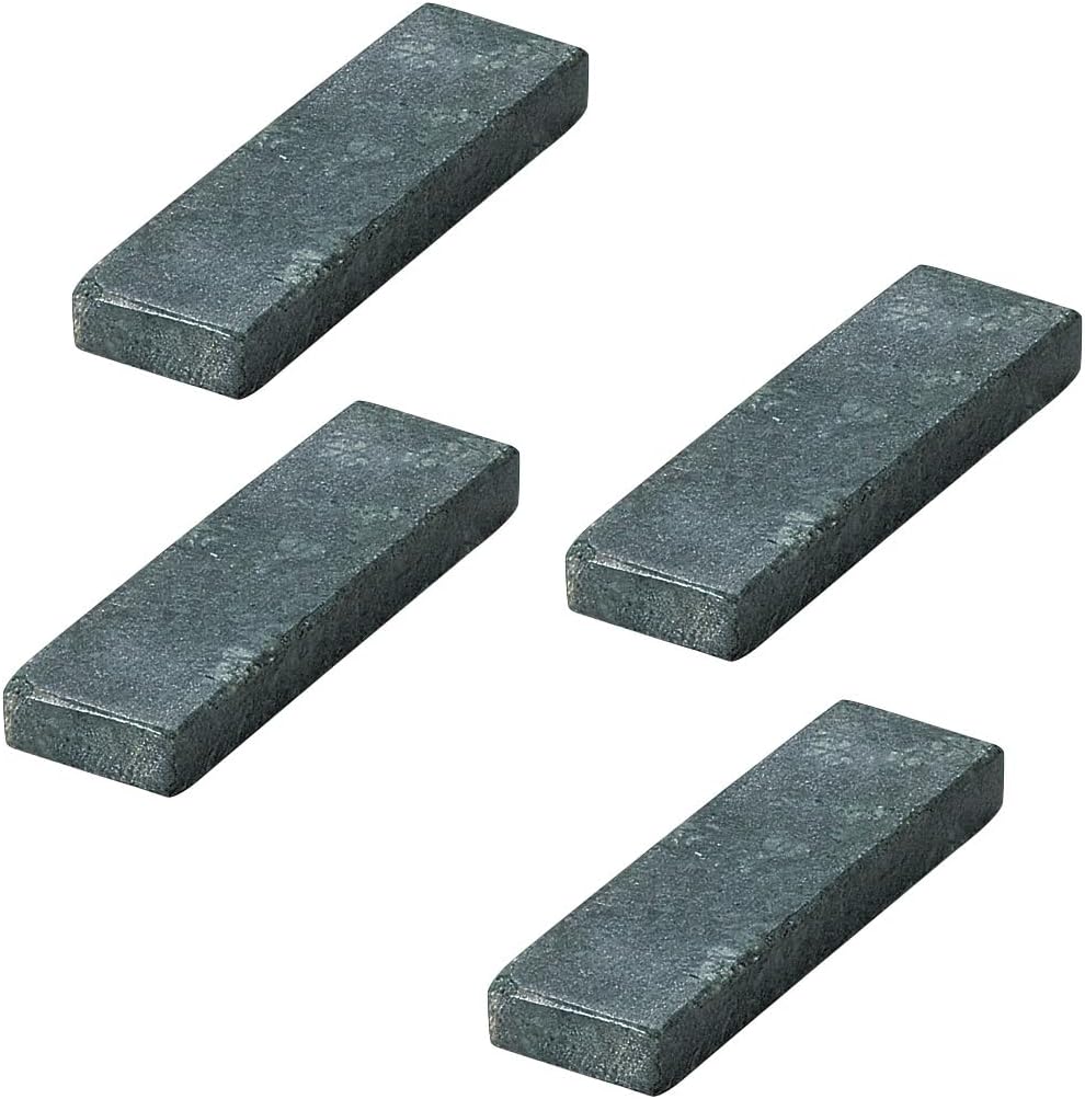 Koyo Pottery R3050082 Natural Stone, Green Marble, 3.5 inches (9 cm), Cutlery Rest, Set of 4, Chopsticks Rest