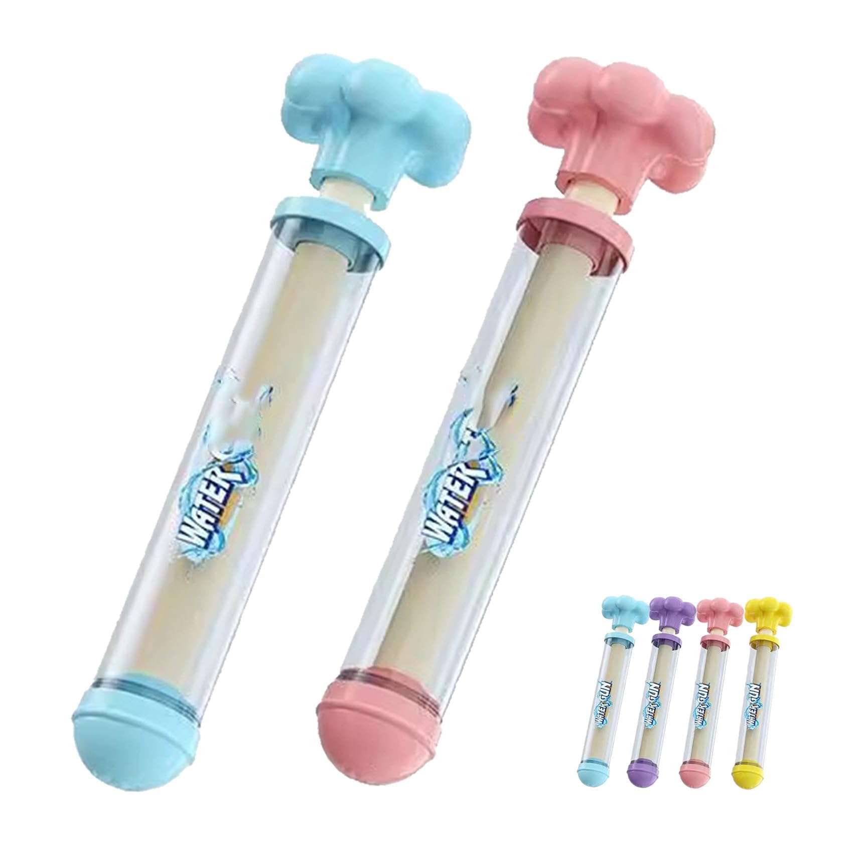 Pusher Type Fun Fireworks Water Jet Spray Toy, Romantic Firework Style Water Spray Toy, Fireworks Style Water Spray Props, Firework Spray Toys for Bathing, Pool, Party Entertainment (2pcsB)