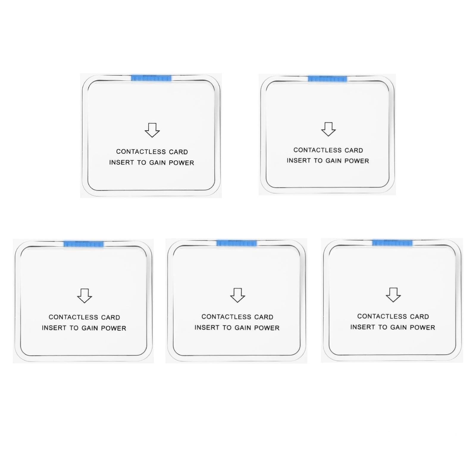 Interruptor Conmutador de Ahorro de Energía para Hotel de 5 Piezas Tarjeta Magnética Panel de Sensor de Electricidad Tarjeta de Identificación de Ahorro de Energía Tarjeta T5557