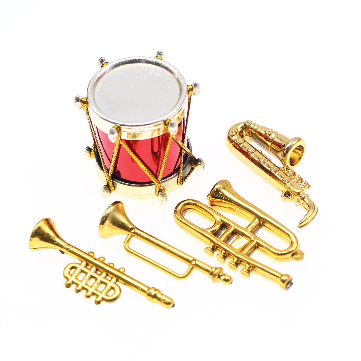 Sarini 11Pcs Dollhouse Miniature Musical Instruments,Dollhouse Mini Musical Instrument Model,1:12 Piano Violin Electric Accessories for Dollhouse Mini Music Room - Image 3