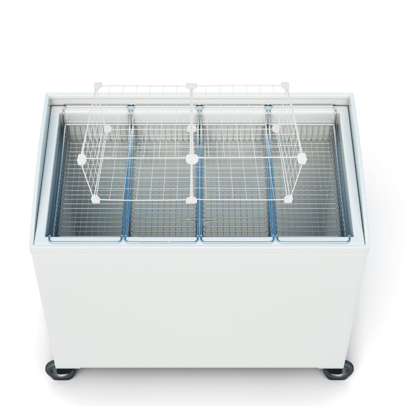 Divisori Facile in Freddo e Pulire Installare da Resistente al Filo Metallico Bianco Organizzare per Congelatore Bevande e Gelati nel Freezer