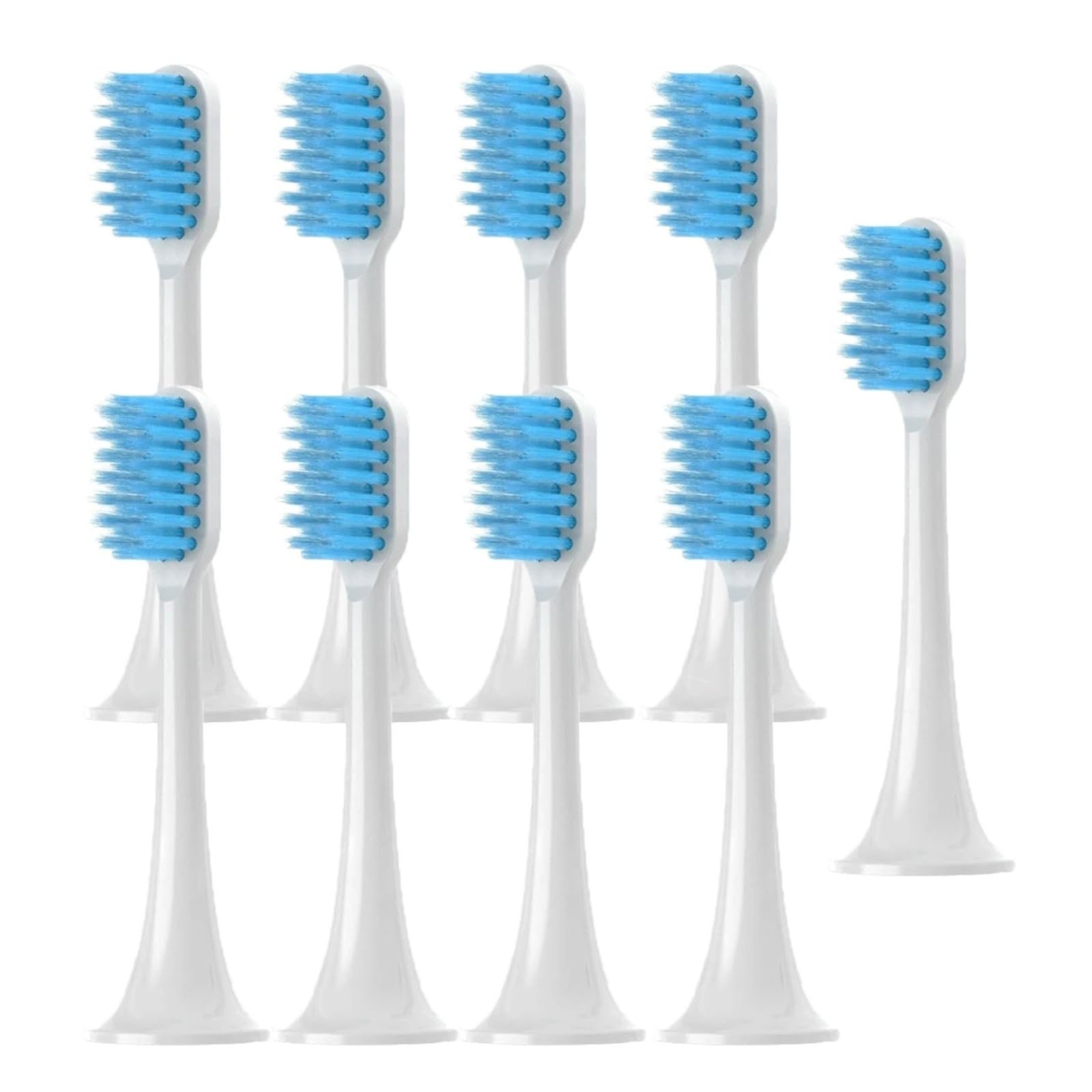 Cabezales de cepillo repuesto for boquillas dientes eléctrico con cubierta antipolvo, paquete sellado, cerdas suaves(9pcs)