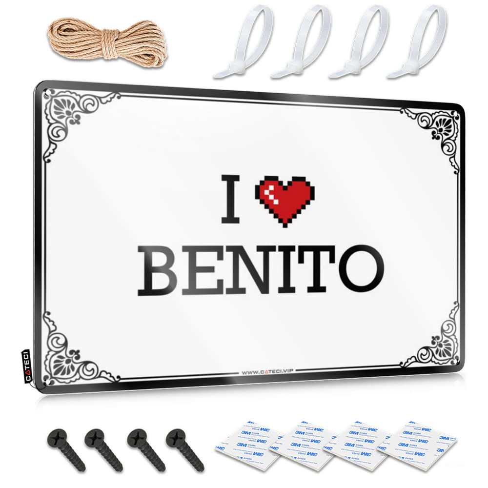 Funny Vintage Signs Western Stitch Room Decor Decor I Love Benito - Vintage Wall Decor For Farm(30X40CM)