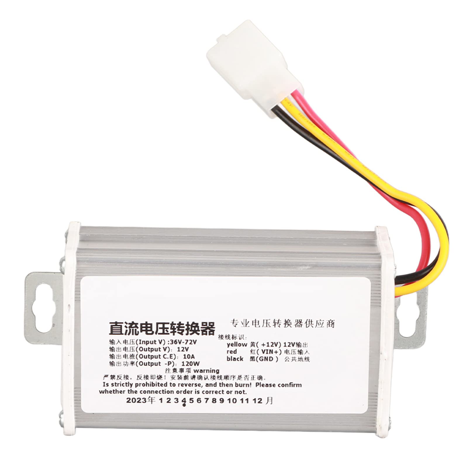 Transformator Skutera Elektrycznego DC 36V-72V na 12V, Transformator Konwertera 10A 120W do Elektroniki Pojazdu Elektrycznego