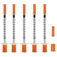 Vista 9 de Jeringa de 0.5mL/CC con aguja 31G 5/16 pulgadas, recarga de laboratorio científico, medición industrial, 36 paquetes