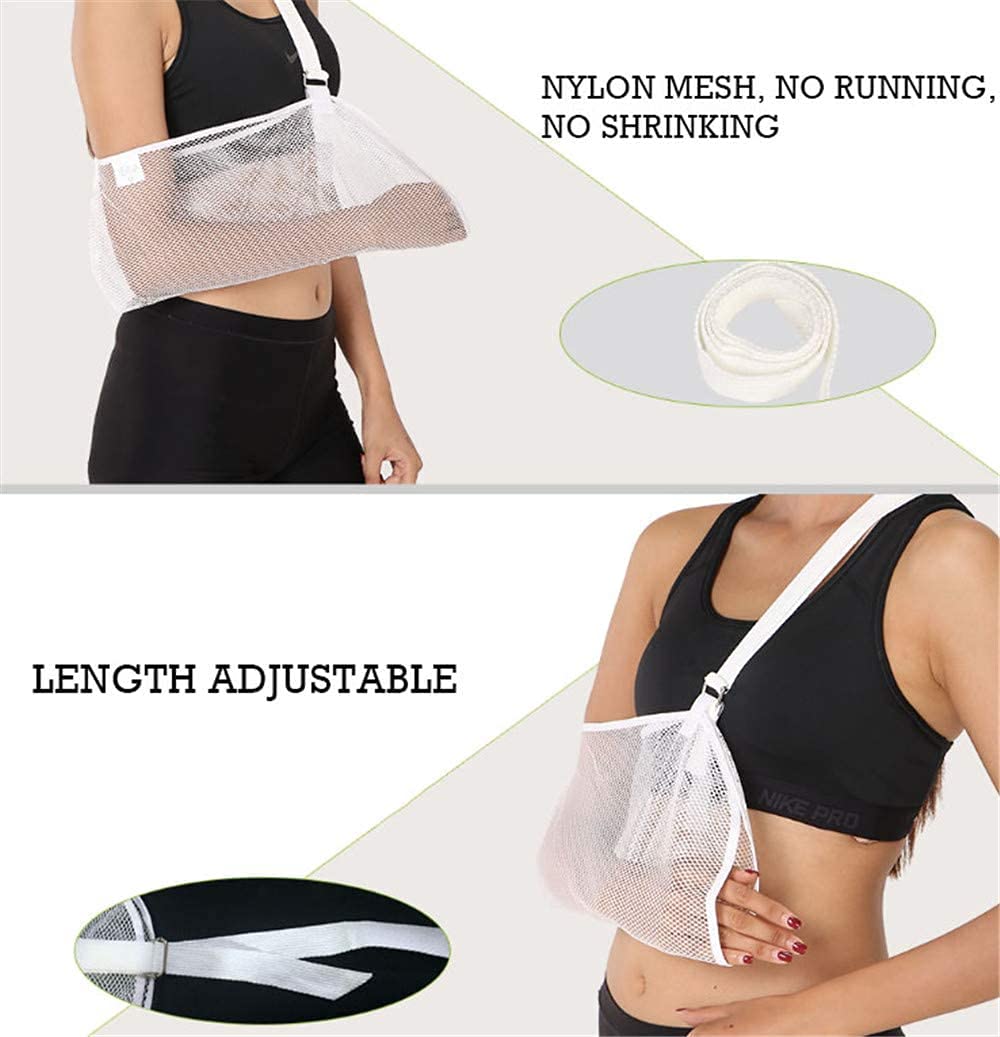 Cabestrillo de brazo médico Inmovilizador de hombro Soporte de manguito rotador Eslinga de brazo de malla fresca liviana, Antebrazo lesionado Puño Muñeca Codo Brace Inmovilizador Protector d