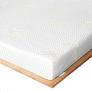 Newentor® Dual-Layer Memory Foam Mattress Topper - Generous Thickness Mattress Topper Double Bed with Back Support for Sofa Bed, Caravan, Hard , Old Mattress, Double