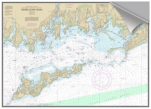 Image of Fishers Island Sound, CT, NY, RI Decorative Nautical Chart
