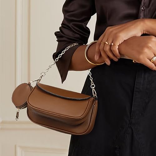 Miniatura 8 de MARCO M KELLY Bolsas cruzadas pequeñas para mujer con monedero, bolsa de cuero sintético, bolso de hombro de diseñador de 3 piezas