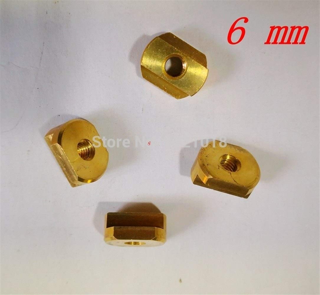 removedor de Cera para Tablas de Surf T de Cobre-Tuercas for Todas Las Pistas hidroalas, tamaño M8 / M6, Accesorio de Surf Peine de Cera para Tabla de Surf (Color : M6 Nuts and Screws)