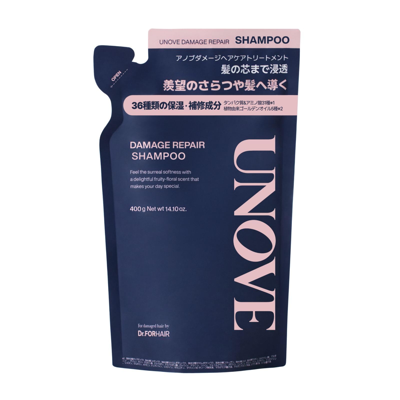 Amazon | 【公式】UNOVE(アノブ) ダメージリペアシャンプー400g